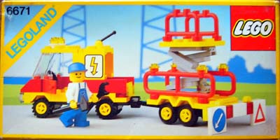 1989 城市系列 6671 - Utility Repair Lift (草上報告第10彈)