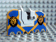 invID: 6943809 P-No: 2490px4  Name: Horse Barding with Lions Heads and Blue and Yellow Pattern