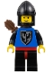 cas005: Black Falcon - Black Legs with Red Hips, Black Chin-Guard, Quiver