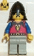 cas014: Dragon Knights - Knight 1, Light Gray Legs, Black Neck-Protector