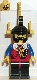cas018: Dragon Knights - Knight 2, Black Legs with Red Hips, Black Dragon Helmet, Yellow Plumes