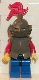 cas169: Breastplate - Armor over Blue, Dark Gray Helmet and Visor, Red 3-Feather Plume (6042)