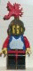 cas179: Breastplate - Blue with Red Arms, Black Legs with Red Hips, Dark Gray Grill Helmet, Red Plume