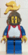 cas191: Breastplate - Red with Blue Arms, Blue Legs with Black Hips, Dark Gray Grill Helmet, Yellow Plume