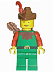 cas284: Forestman - Red, Brown Hat, Red Feather, Quiver