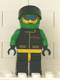 ext006: Extreme Team - Green, Black Legs with Yellow Hips, Green Helmet Plain