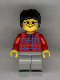 hp025: Harry Potter, Red Shirt Torso, Light Gray Legs
