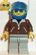jbr003: Jacket Brown - Light Gray Legs, Blue Helmet, Tr-Lt. Blue Visor