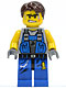 pm017: Power Miner - Orange Scar, Hair (8962) (Miner 10)