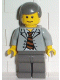 spd010: Scientist With Open Jacket, Black and Brown Stripe Tie and Plaid Shirt