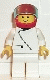 zip006: Jacket with Zipper - White, White Legs, Red Helmet, Tr-Lt. Blue Visor