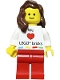 Lego Kladno Girl We Heart LEGO bricks Minifigure
