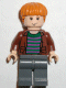 Ron Weasley, Brown Open Shirt and Striped Sweater