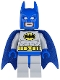 Batman - Light Bluish Gray Suit with Yellow Belt and Crest, Blue Mask and Cape