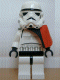 Sandtrooper - Orange Pauldron (Solid), No Survival Backpack, No Dirt Stains, Helmet with Solid Mouth Pattern and Solid Black Head