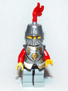 Kingdoms - Lion Knight Armor, Helmet Closed, Eyebrows and Goatee (Chess Bishop)