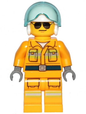 NEW Lego Minifig BLACK Minifigure Helmet GOGGLES Glasses Headgear 