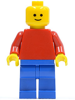 Plain Red Torso with Red Arms, Blue Legs (Lego Universe Bob)