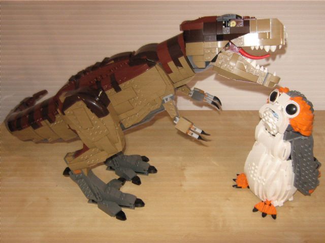 Dino and Porg