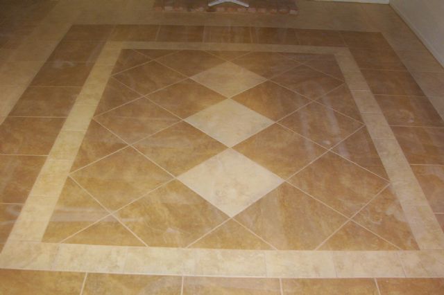 Tile floor that I designed and installed