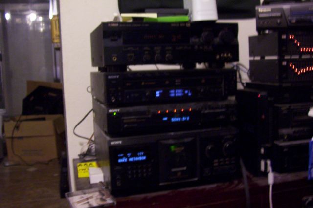 14 pieces home audio rack
